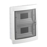 CUTIE SIGURANTE 16M ST 8x2 RANDURI IP40 USA TRANSPARENTA