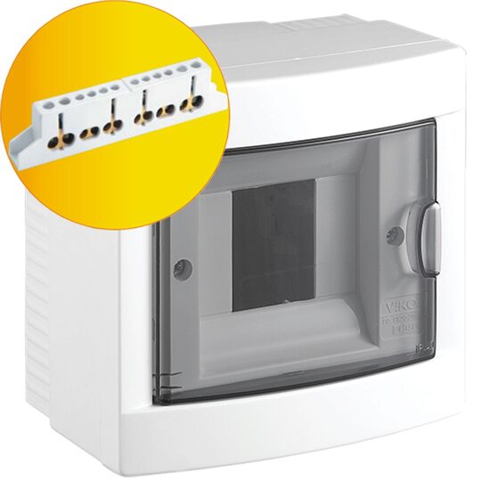 CUTIE SIGURANTE 4M PT 1 RAND IP40 USA TRANSPARENTA