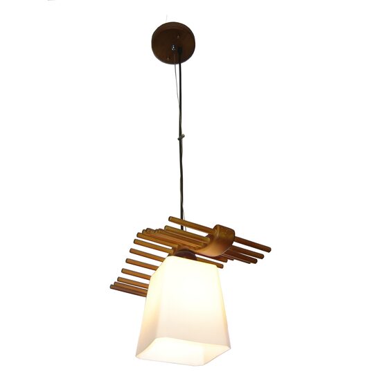 PENDUL ROOF LEMN 1X60W E27