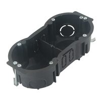 DOZA APARAT INCASTRATA 2 POSTURI NEGRU IP20