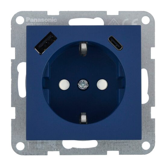 PRIZA SCHUKO PROT. COP + USB TIP (A+C) MEC. QC KARRE PLUS 55 OCEAN