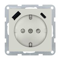 PRIZA SCHUKO PROT. COP + USB TIP (A+C) MEC. QC KARRE PLUS 55 SANDSTONE