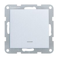 MECANISM INTRERUPATOR CU LED KARRE PLUS SILVER
