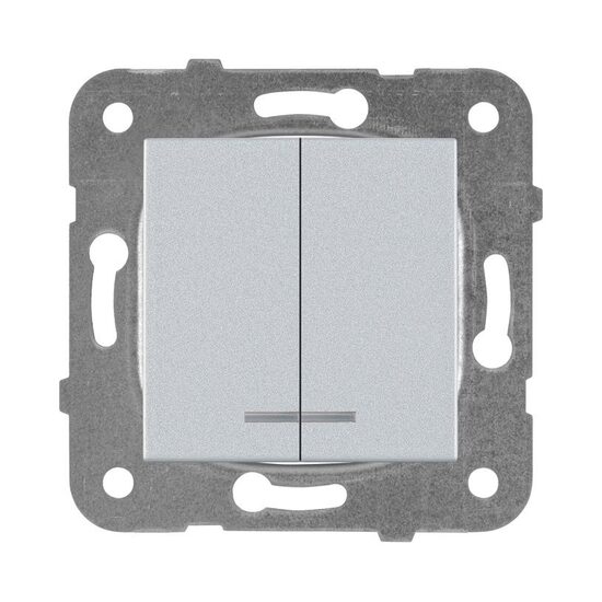 MECANISM COMUTATOR CU LED SILVER KARRE PLUS PANASONIC
