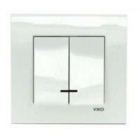 COMUTATOR CU LED VIKO KARRE ALB CU CLIPS