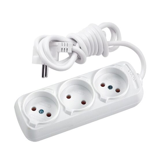 PRELUNGITOR SIMPLU 3P-3M 16A 3500W 230V ALB
