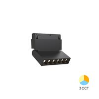 CORP LED PT SINA MAGNET 6W 440lm 24gr. 3in1 NEGRU