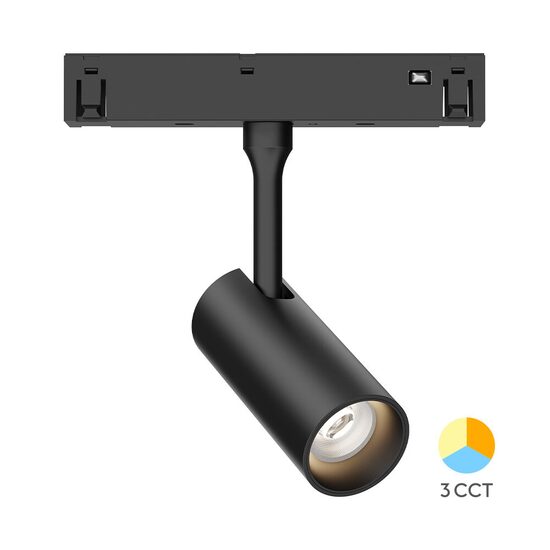 SPOT LED PE SINA MAGNET 6W 440lm 24gr. 3IN1 NEGRU