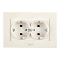 PRIZA SCHUKO DUBLA KARRE PLUS PANASONIC BEJ