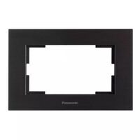 RAMA PT PRIZA SCHUKO DUBLA KARRE PLUS ALUMINIU NEGRU PANASONIC