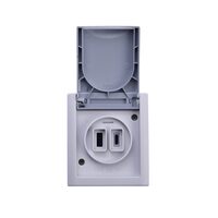 PRIZA USB tip A+C 5V-2.1A IP54 PACIFIC GRI