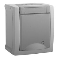 PRIZA SCHUKO IP54 PACIFIC PANASONIC GRI QC