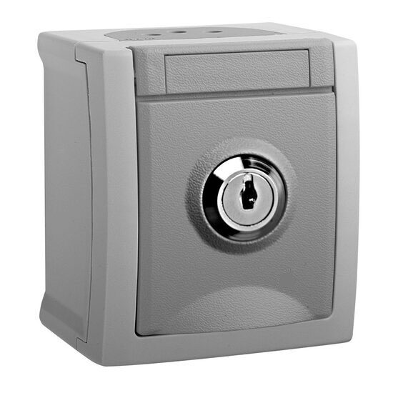 PRIZA SCHUKO CU CHEIE IP54 PACIFIC PANASONIC GRI,
