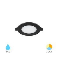 SPOT LED ROTUND ST 3W 220LM 3IN1 F:85MM IP40 NEGRU