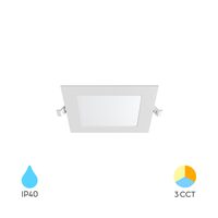 SPOT LED PATRAT ST 3W 220LM 3IN1 D:70x70MM IP40 ALB