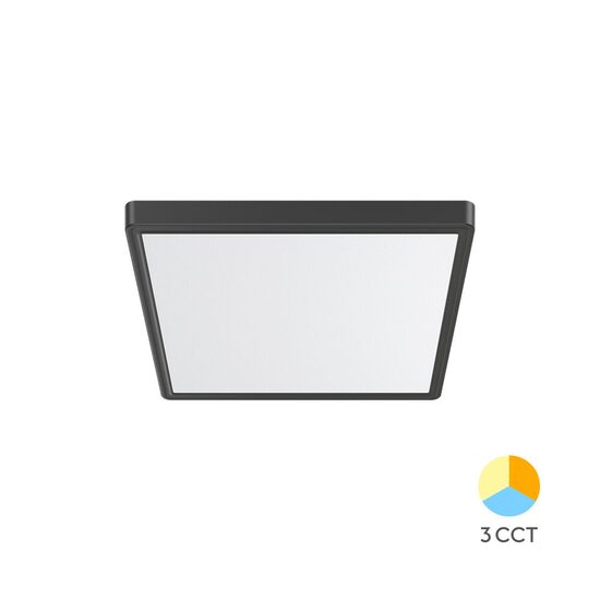 PLAFONIERA LED 20W 3IN1 IP40 NEGRU JADE SQR SLR