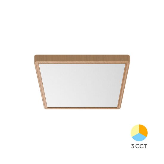 PLAFONIERA LED 20W 3IN1 IP40 LEMN JADE SQR SLR