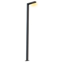 STALP DECORATIV Alu. H400cm D:8x12cm, tip:L, LED:30W, IP54