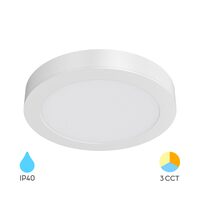SPOT LED ROTUND PT 24W 2400lm 3IN1 ALB D:300MM IP40