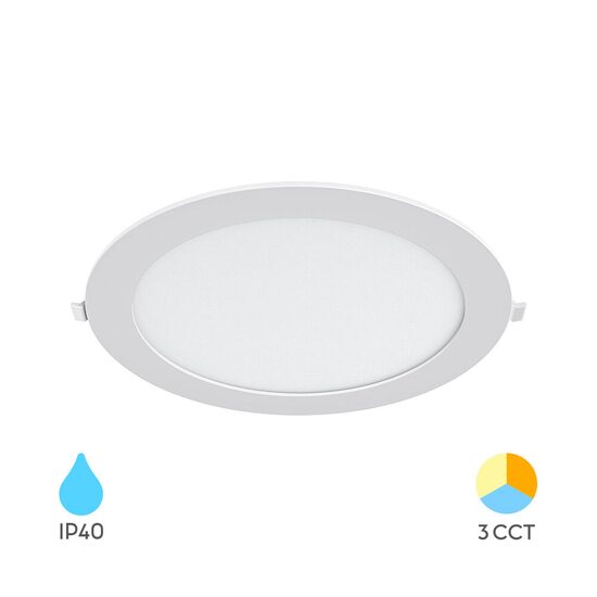 SPOT LED ROTUND ST 18W 1760LM 3IN1 F:229MM IP40