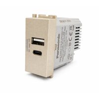 PRIZA USB TIP A+C 5V-3A MODULAR DORE 1M PANASONIC