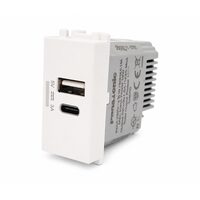 PRIZA USB TIP A+C 5V-3A MODULAR ALB 1M PANASONIC