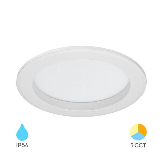 SPOT CU LED ROTUND D12 14W 3in1 IP54 ALB