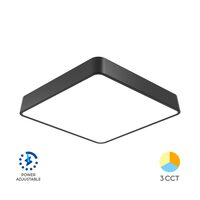 PLAFONIERA LED 36W 3in1 NEGRU BLADE SQR