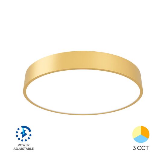 PLAFONIERA LED 36W 3in1 AURIU BLADE RND