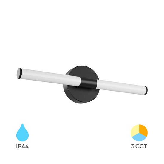 CORP LED PENTRU PERETE-7W 3in1 NEGRU-450-LILY-C