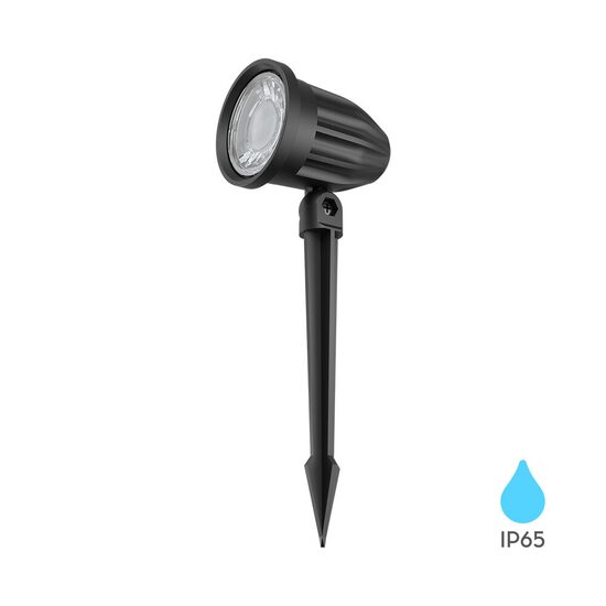 SPOT LED PT GRADINA 7W 230V 3000K IP65 NEGRU