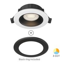 SPOT CU LED ROTUND G6 6,5W 3in1 IP20 ALB/NEGRU