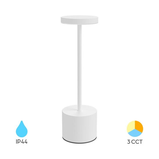 LAMPA DE MASA 2W 3in1 Reincarcabil LUXE-1 ALB BRAYTRON