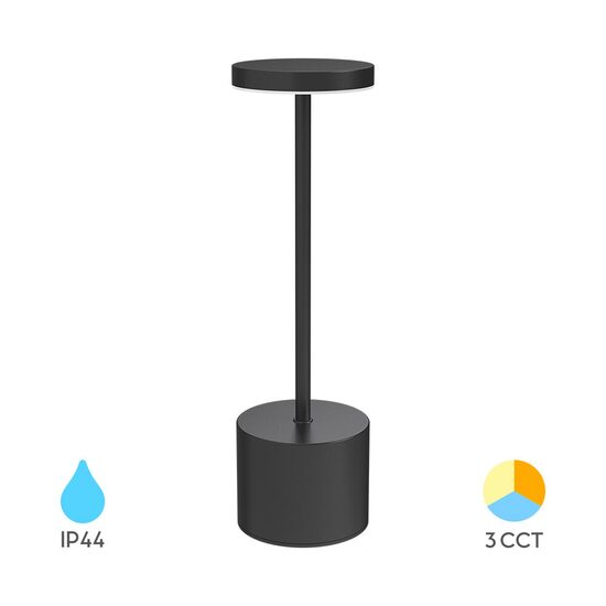 LAMPA DE MASA 2W 3in1 Reincarcabil LUXE-1 NEGRU BRAYTRON