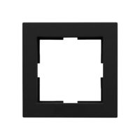 RAMA SIMPLA pentru PRIZA USB (A+C) + SCHUKO, KARRE PLUS 55 NEGRU FS
