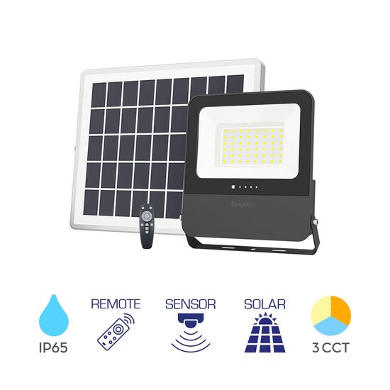PROIECTOR CU LED PL, SOLAR+SENZOR+TELECOMANDA, P:150W, C:50W, 3in1 IP65