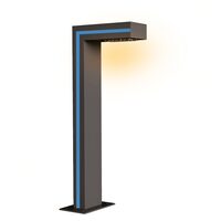 PITIC Alu. H100cm D:8x12cm, tip:L, LED:12W, IP54