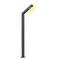 STALP DECORATIV Alu. H400cm D:8x12cm, tip:L , LED:30W, IP54