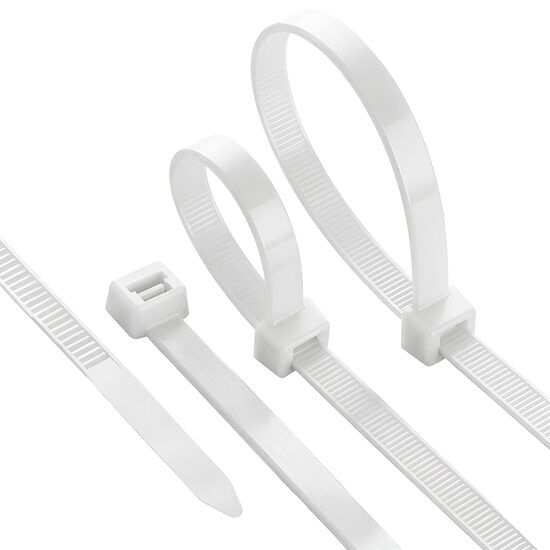 BRIDA PLASTIC 2,5x200mm ALB 100buc/PAC PA66-BRAYTRON