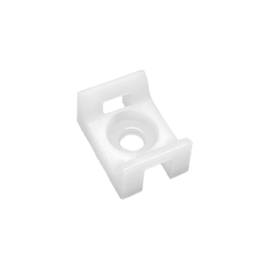 SUPORTI pt BRIDA, 17,6x12,9mm PA66 ALB 100BUC/PAC