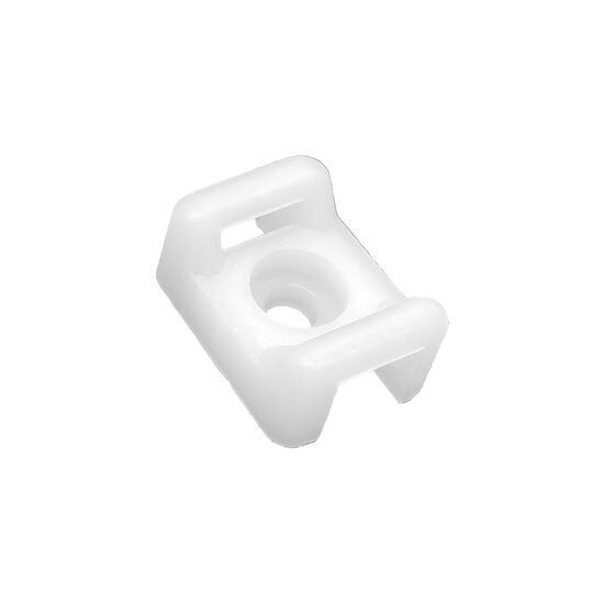 SUPORTI pt BRIDA, 21,3x15,3mm PA66 ALB 100BUC/PAC